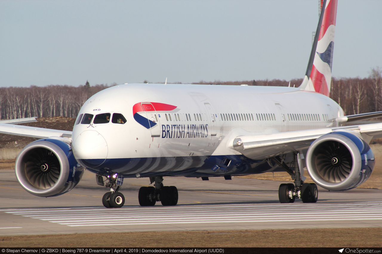 G-ZBKD British Airways Boeing 787-9 Dreamliner, MSN 38618