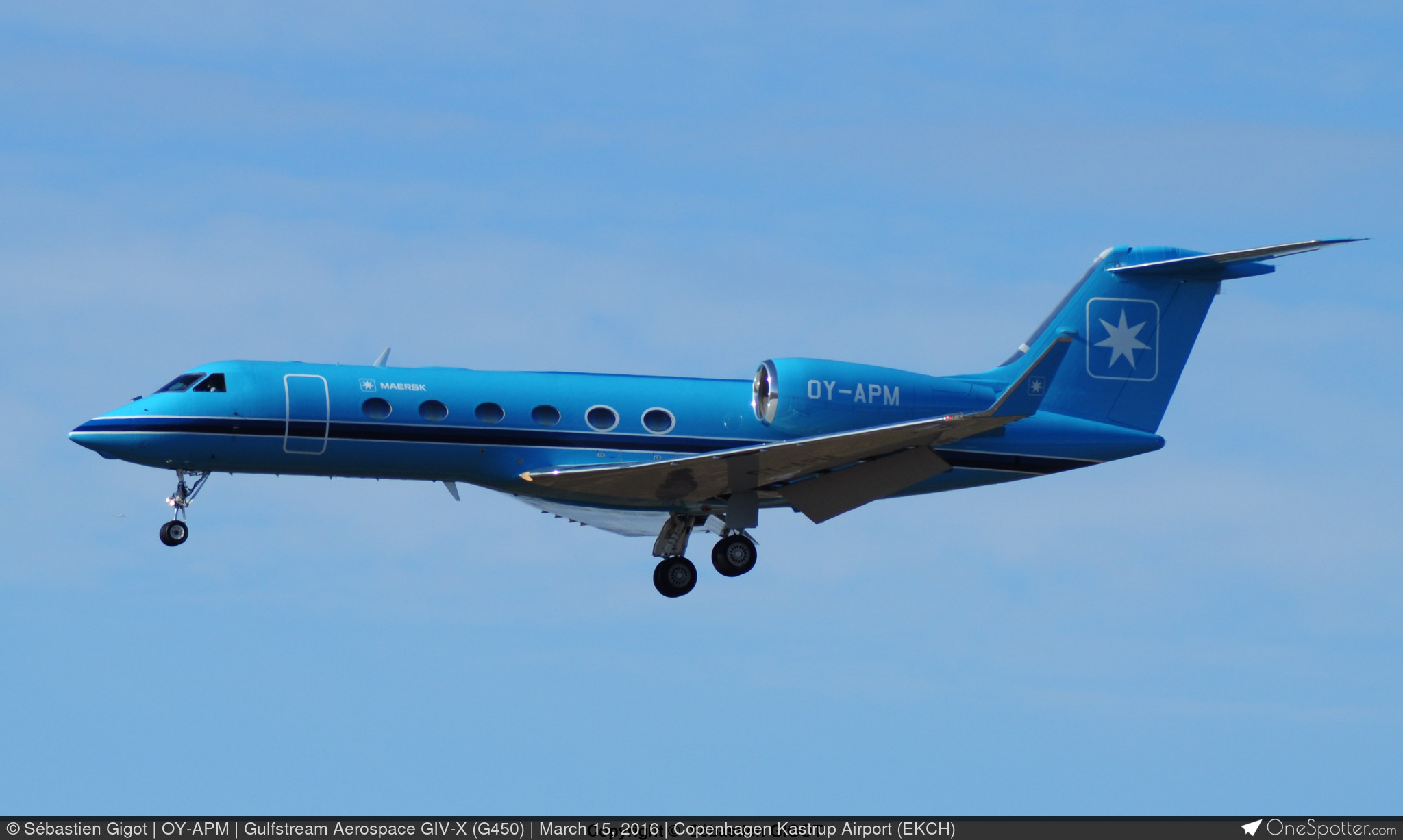 OY APM Maersk Aviation Holding Gulfstream Aerospace GIV X G450