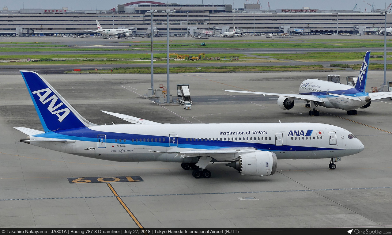 JA801A - AirJapan Boeing 787-8 Dreamliner, MSN 34488 | OneSpotter.com