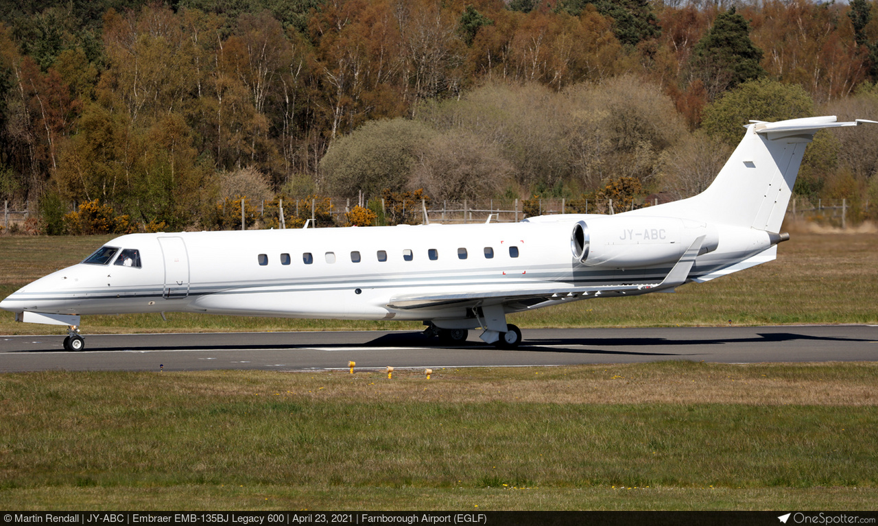 JY-ABC Arab Wings Company Embraer EMB-135BJ Legacy 600, MSN