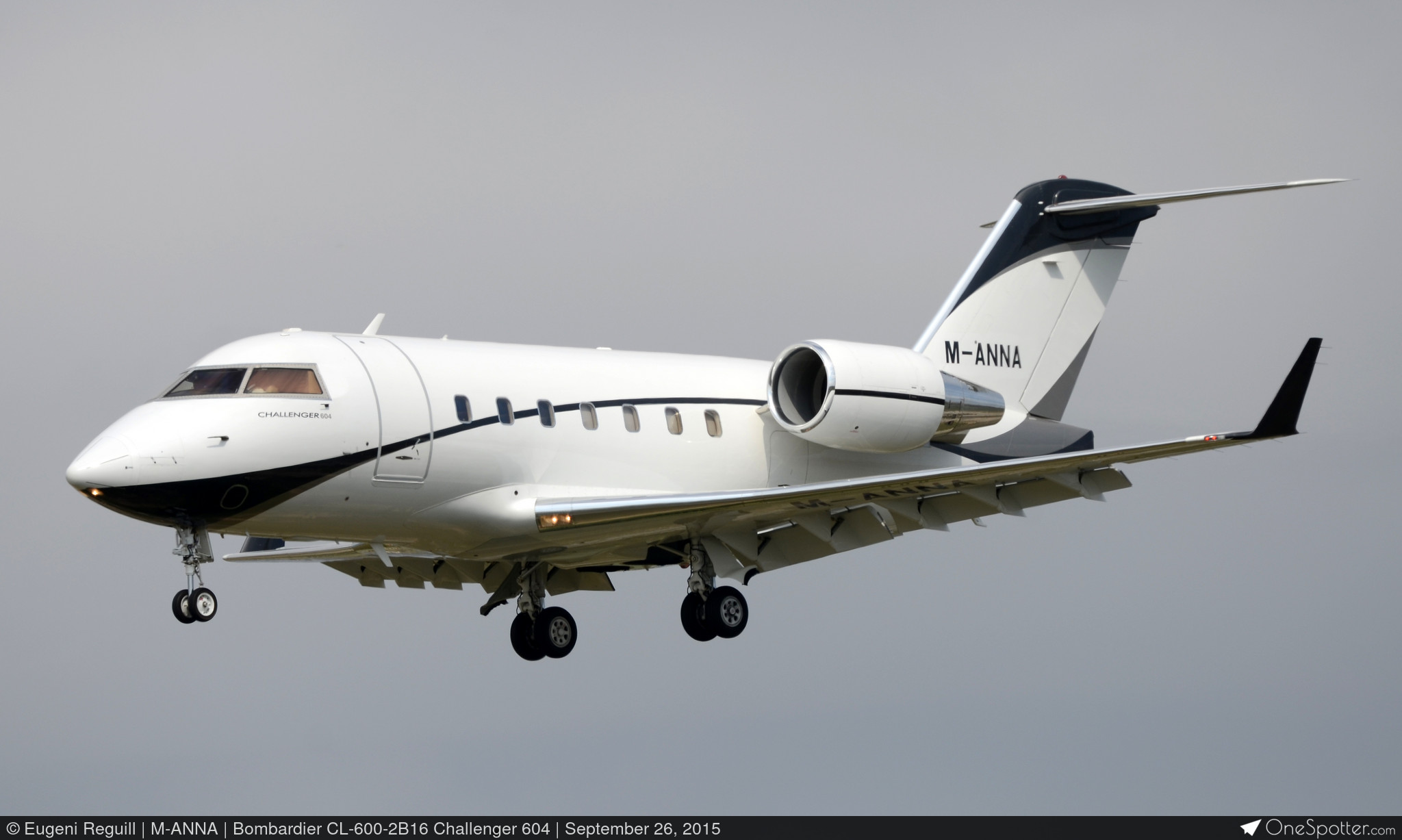 N375MZ ZUBI5375 LLC Bombardier CL-600-2B16 Challenger 604, MSN