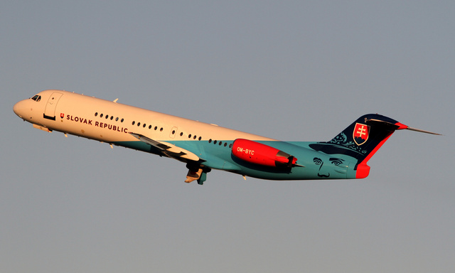 OM-BYC Slovak Government Flight Service Fokker 100 (F28 Mark 0100