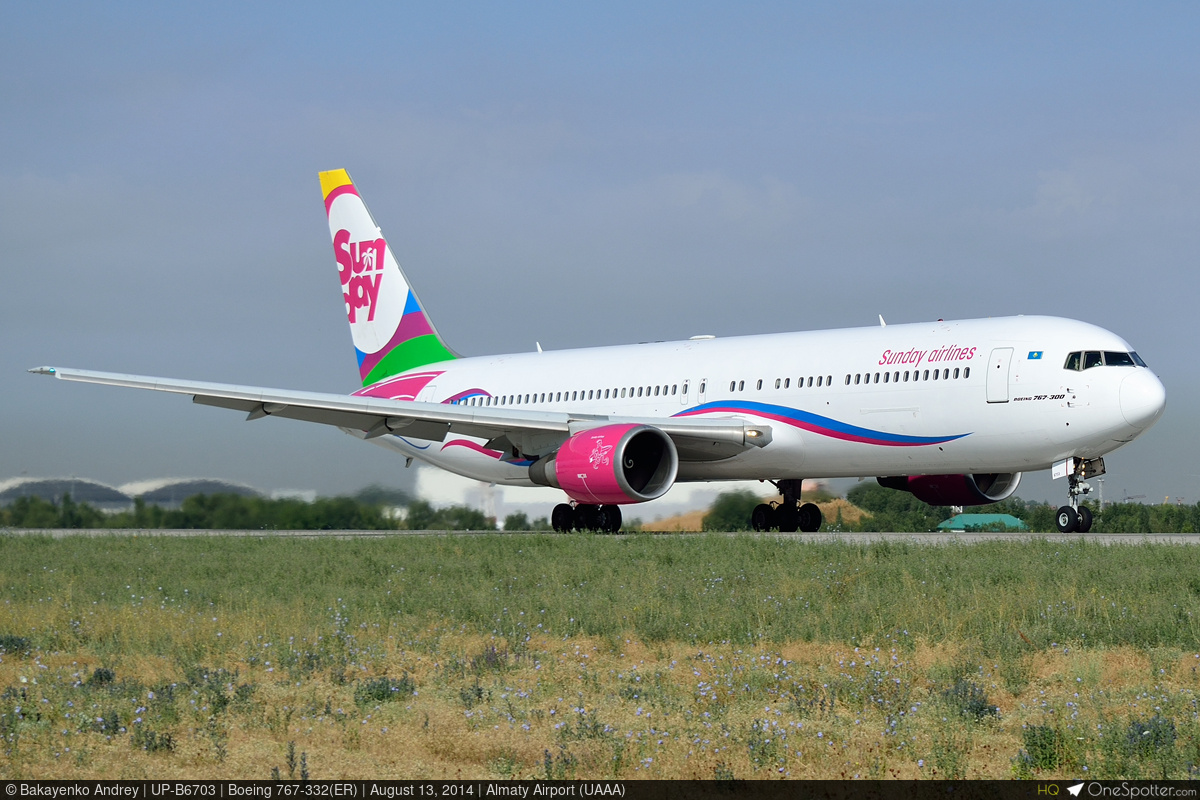 UP-B6703 Sunday Airlines Boeing 767-332(ER), MSN 30597