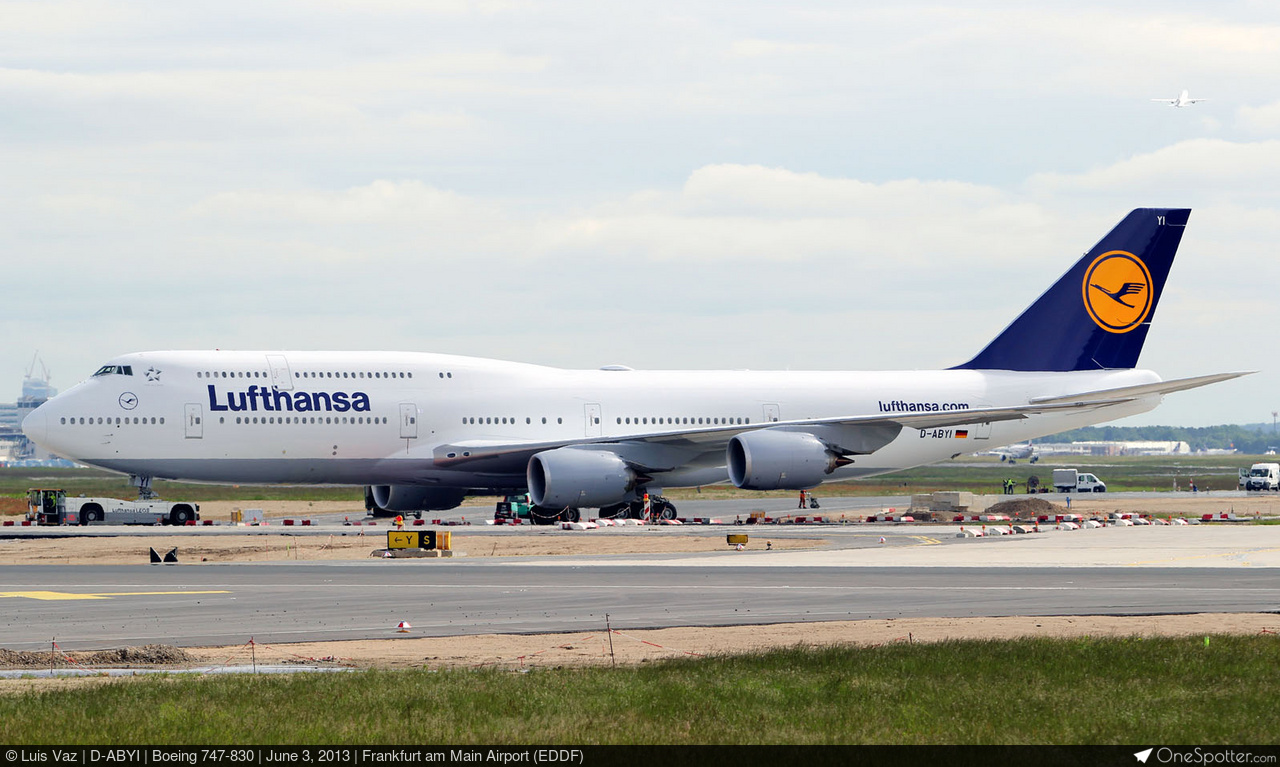 D-ABYI Lufthansa Boeing 747-830, MSN 37833 | OneSpotter.com