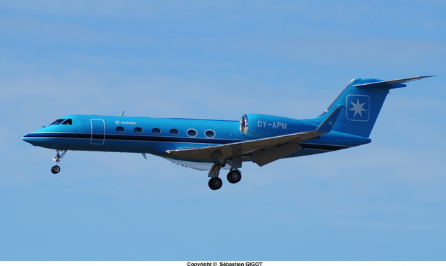 OY APM Maersk Aviation Holding Gulfstream Aerospace GIV X G450