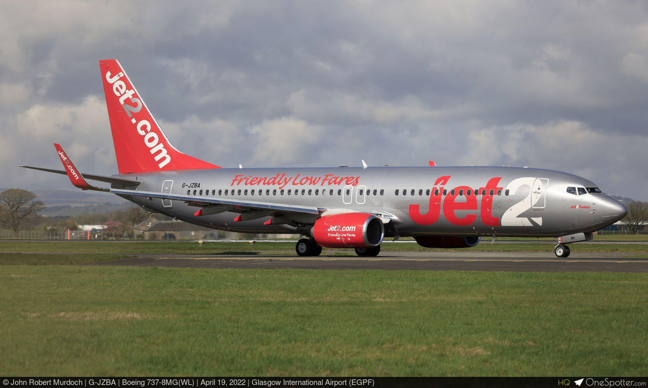 G-JZBA - Jet2 Boeing 737-8MG(WL), MSN 63157 | OneSpotter.com