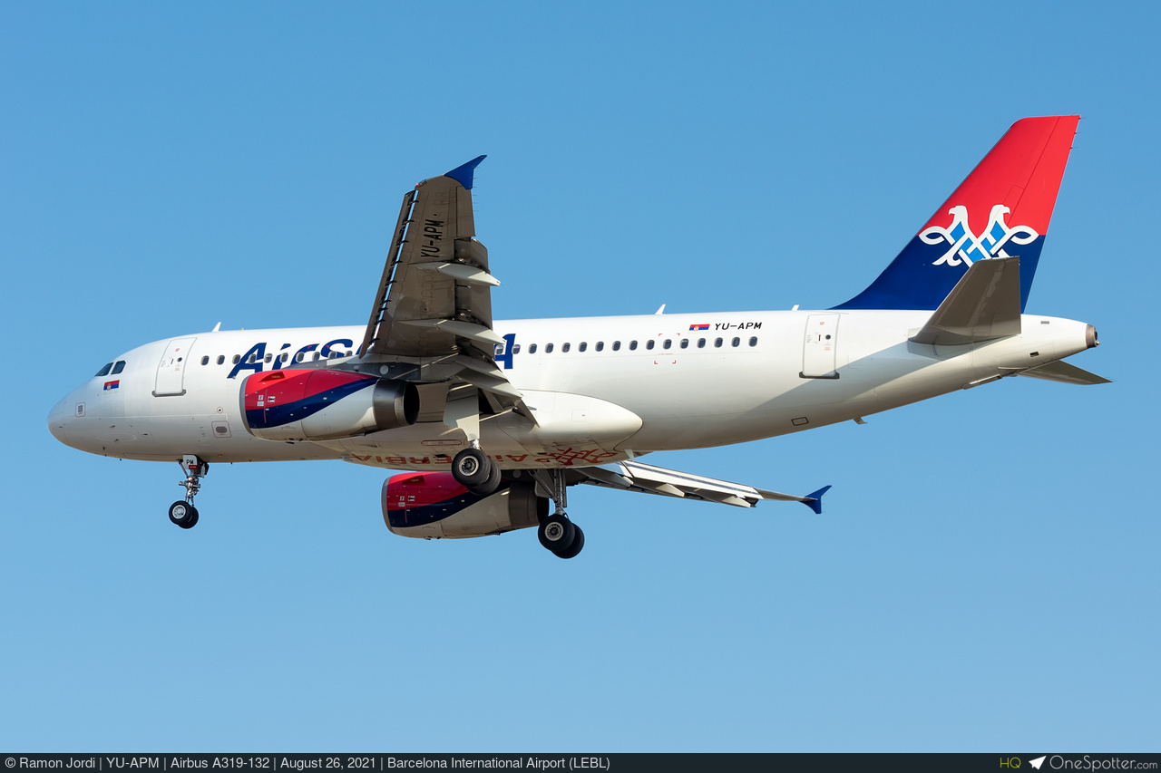 YU APM Air Serbia Airbus A319 132 MSN 4301 OneSpotter