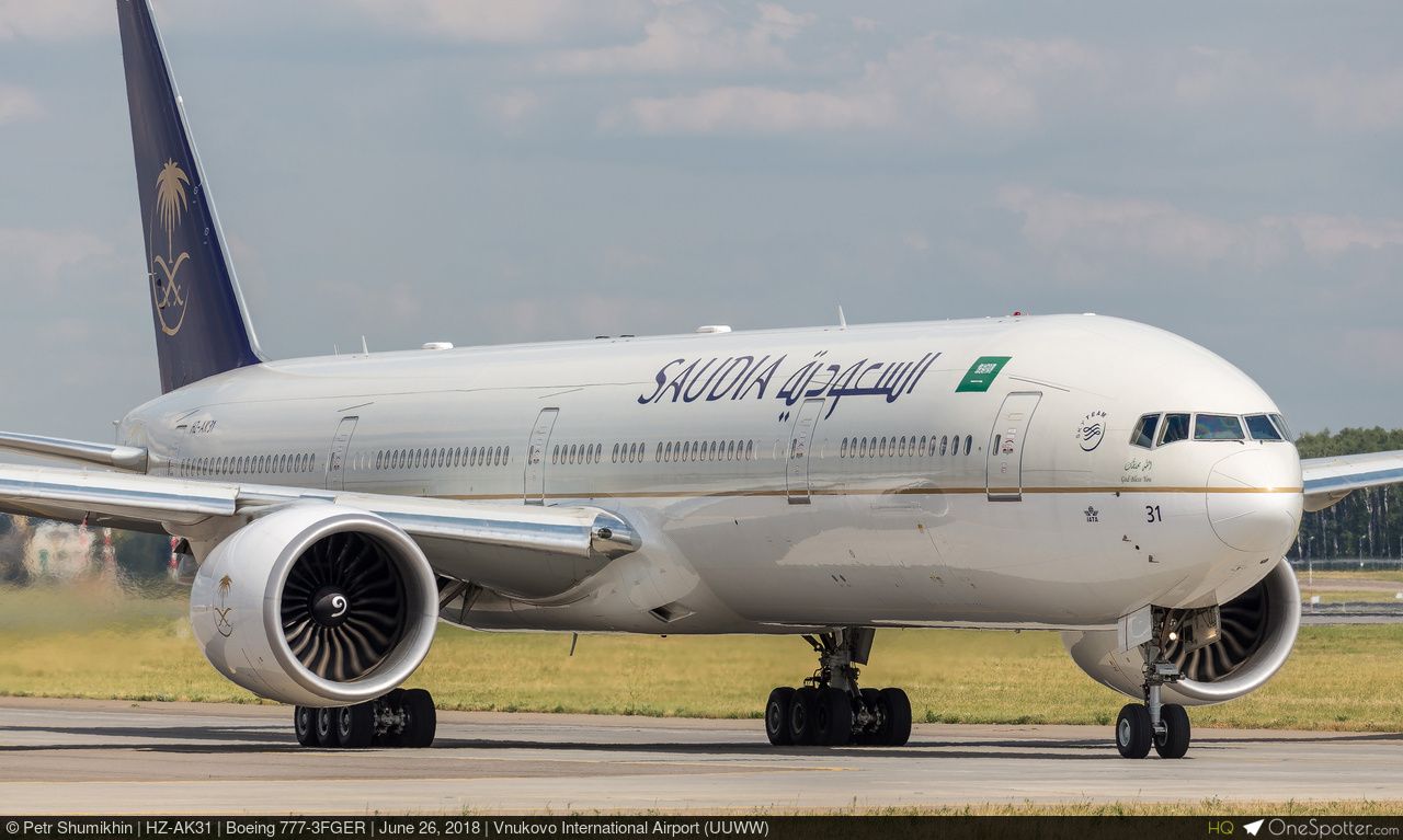 HZ-AK31 - Saudi Arabian Airlines Boeing 777-3FGER, MSN 61595