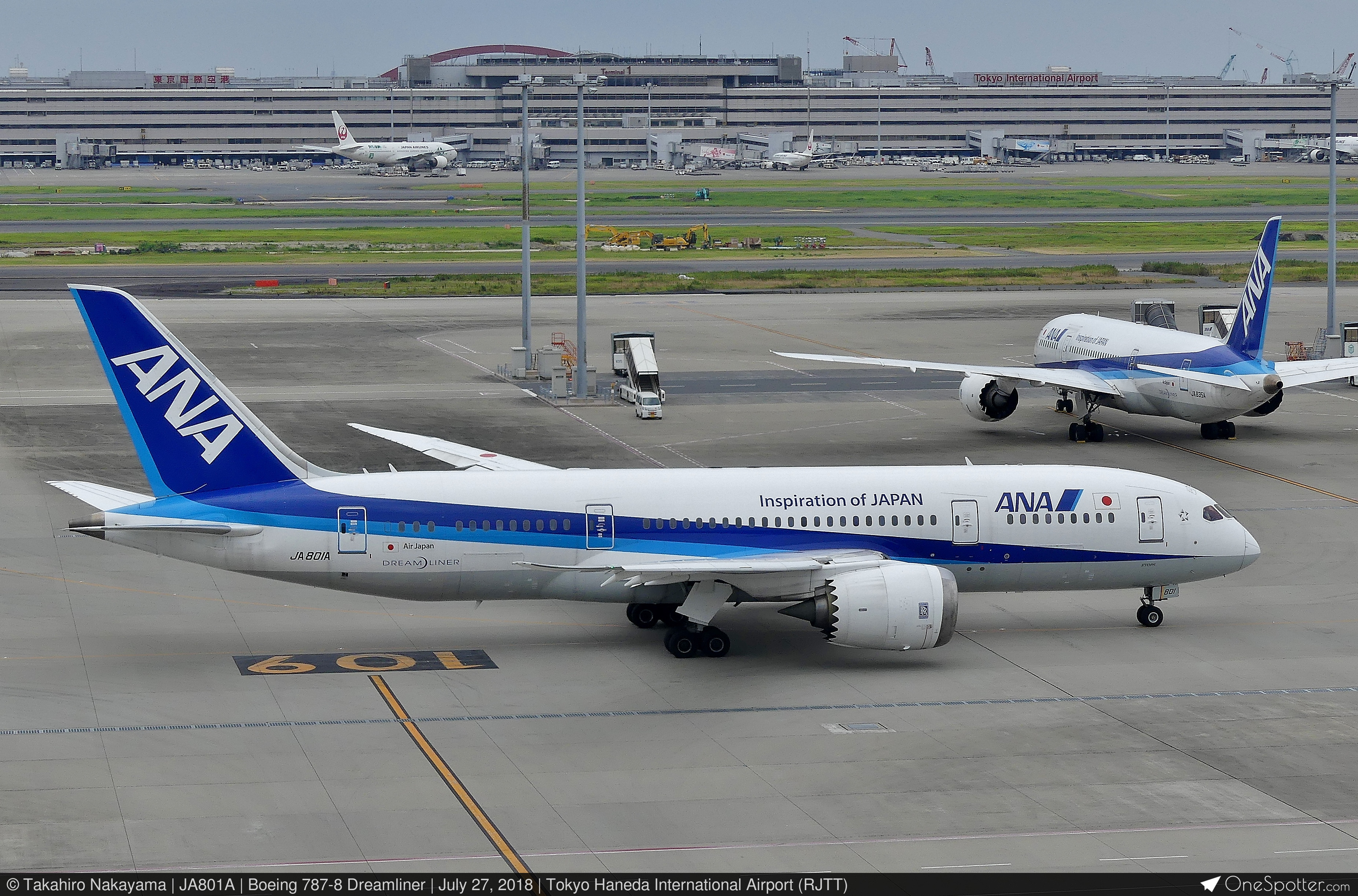 JA801A - AirJapan Boeing 787-8 Dreamliner, MSN 34488 | OneSpotter.com