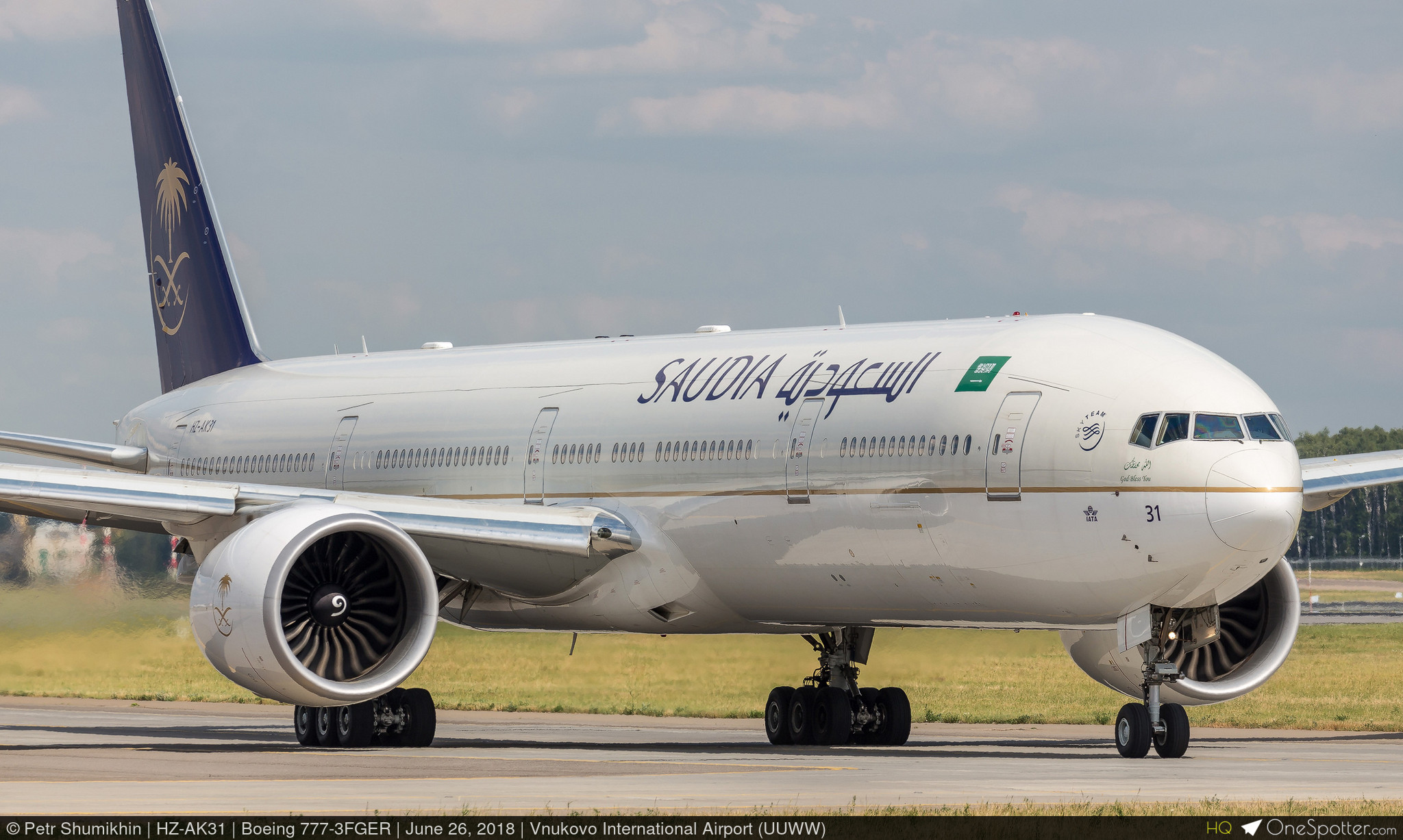HZ-AK31 - Saudi Arabian Airlines Boeing 777-3FGER, MSN 61595