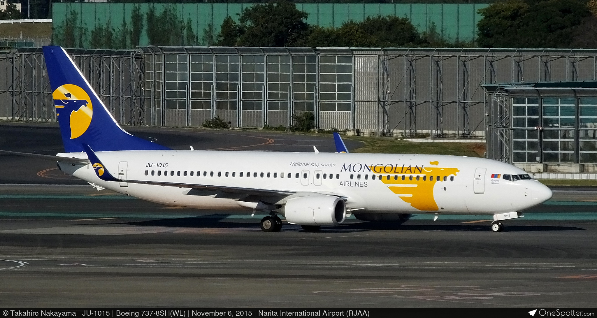 JU-1015 - Boeing 737-8SH(WL), MIAT - Mongolian Airlines