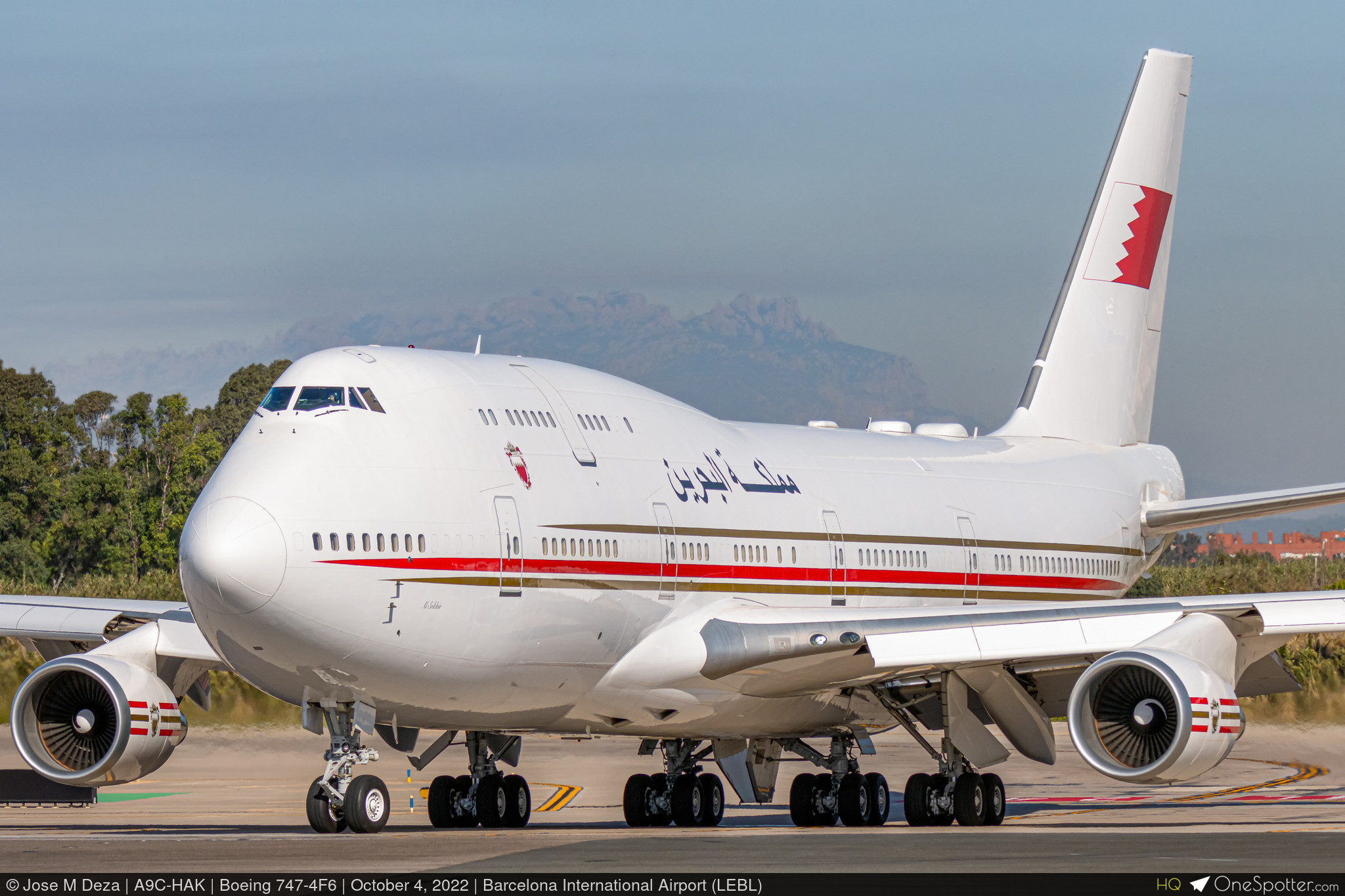 A9C-HAK - Bahrain Royal Flight Boeing 747-4F6, MSN 28961