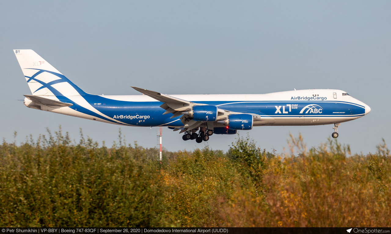 VP-BBY AirBridgeCargo Boeing 747-83QF, MSN 63781 | OneSpotter.com