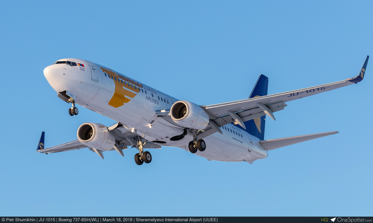 JU-1015 - MIAT - Mongolian Airlines Boeing 737-8SH(WL), MSN 41318