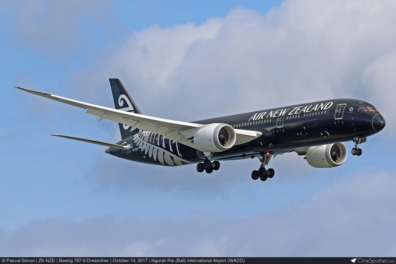 ZK-NZE Air New Zealand Boeing 787-9 Dreamliner, MSN 34334