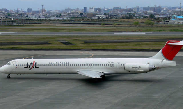 JAL Exprss旅客機MＤ-81 JAL Express MD-81 ~ JA8296 ezToys - Diecast Models and