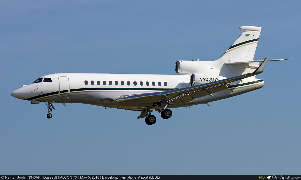 N343AP - U S Bank National Association Dassault FALCON 7X, MSN 265