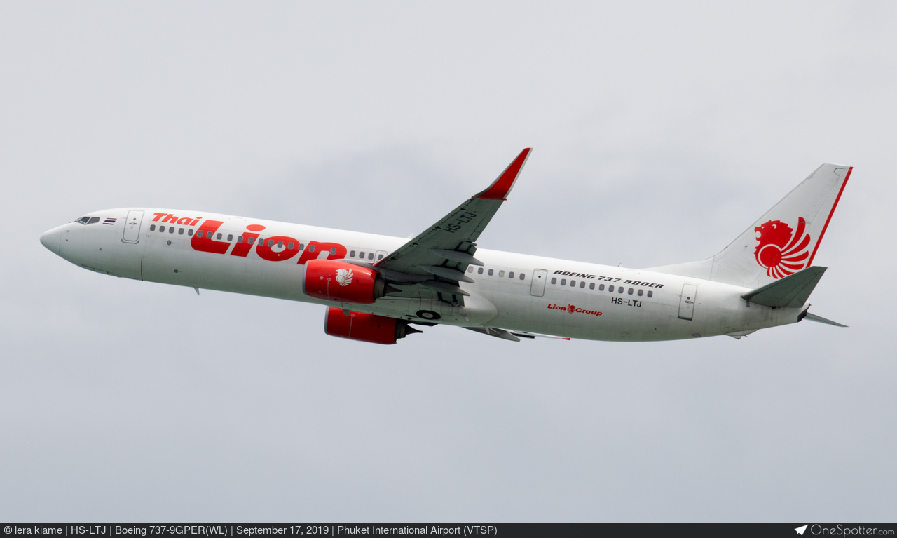 Thai Lion Air Boeing 737-9GP ER WL N5515R (HS-LTI)… - Thai Lion