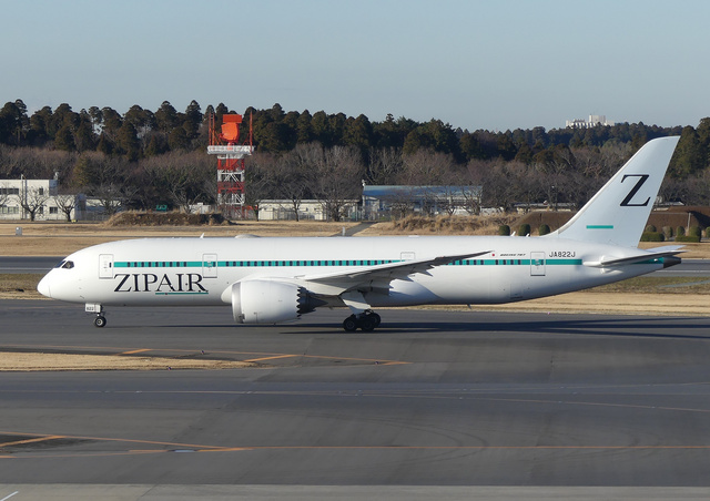 JA822J - ZIPAIR Tokyo Boeing 787-8 Dreamliner, MSN 34832