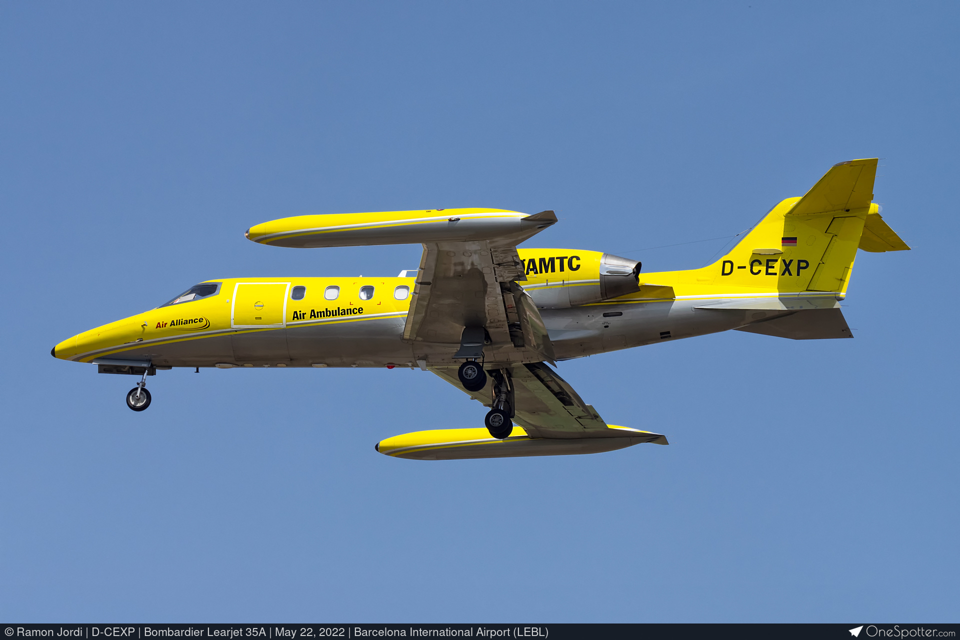 D-CEXP Air Alliance (Germany) Bombardier Learjet 35A, MSN 35-616