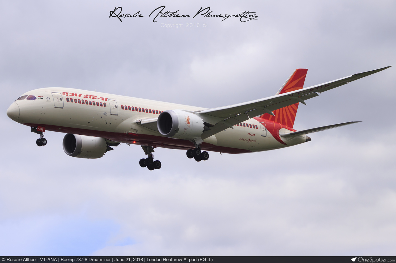 VT-ANA - Boeing 787-8 Dreamliner, Air India | OneSpotter.com
