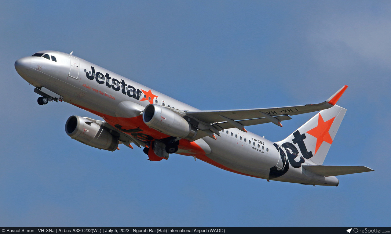 VH-XNJ Jetstar Airways Airbus A320-232(WL), MSN 5323 | OneSpotter.com