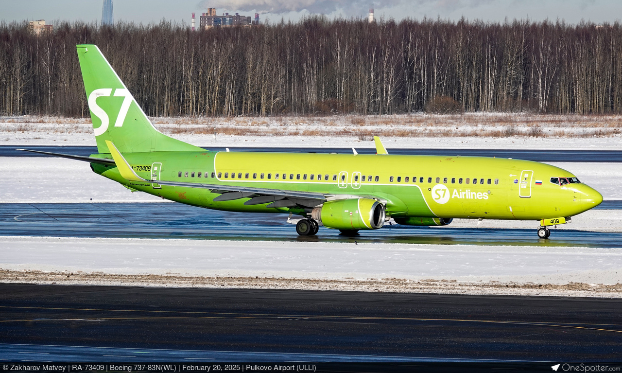 RA-73409 - S7 - Siberia Airlines Boeing 737-83N(WL), MSN 30640