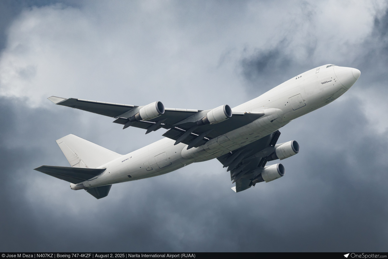 N407KZ Atlas Air Boeing 747-4KZF, MSN 36134 | OneSpotter.com