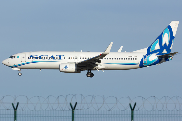 UP-B3733 - SCAT Airlines Boeing 737-8HX(WL), MSN 29654