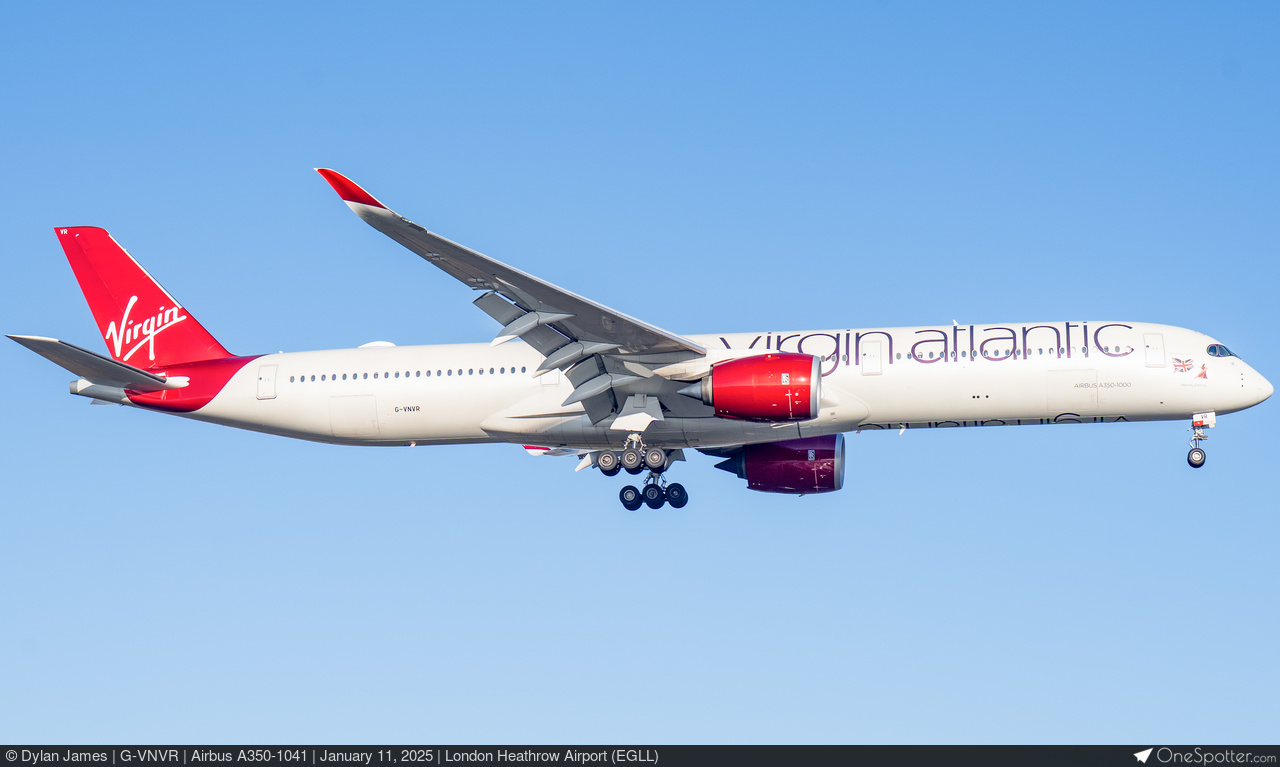 G-VNVR Virgin Atlantic Airbus A350-1041, MSN 647 | OneSpotter.com