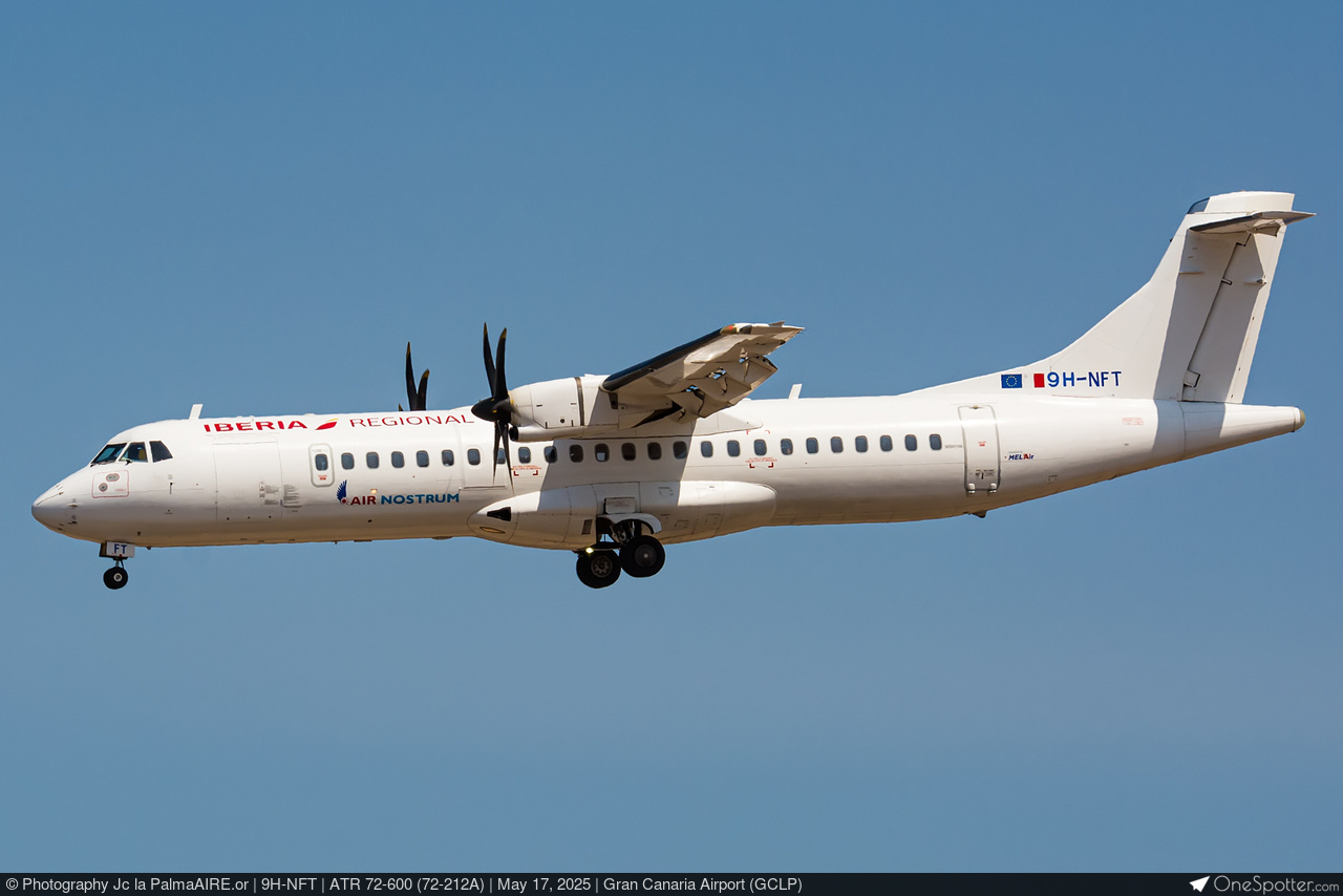 出航 9H-NFT Iberia Regional ATR 72-600 (72-212A), MSN 1198 | OneSpotter.com