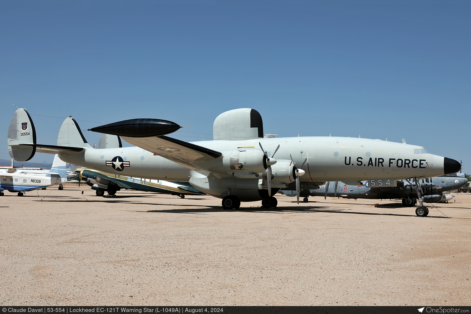 USAF 333d FS クリスマス 53-554 - Lockheed EC-121T Warning Star (L-1049A), United