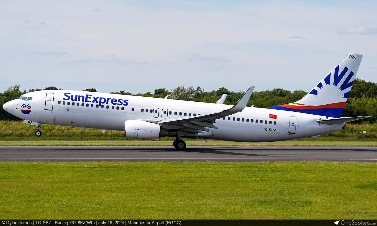 TC-SPZ - SunExpress Boeing 737-8FZ(WL), MSN 34954 | OneSpotter.com
