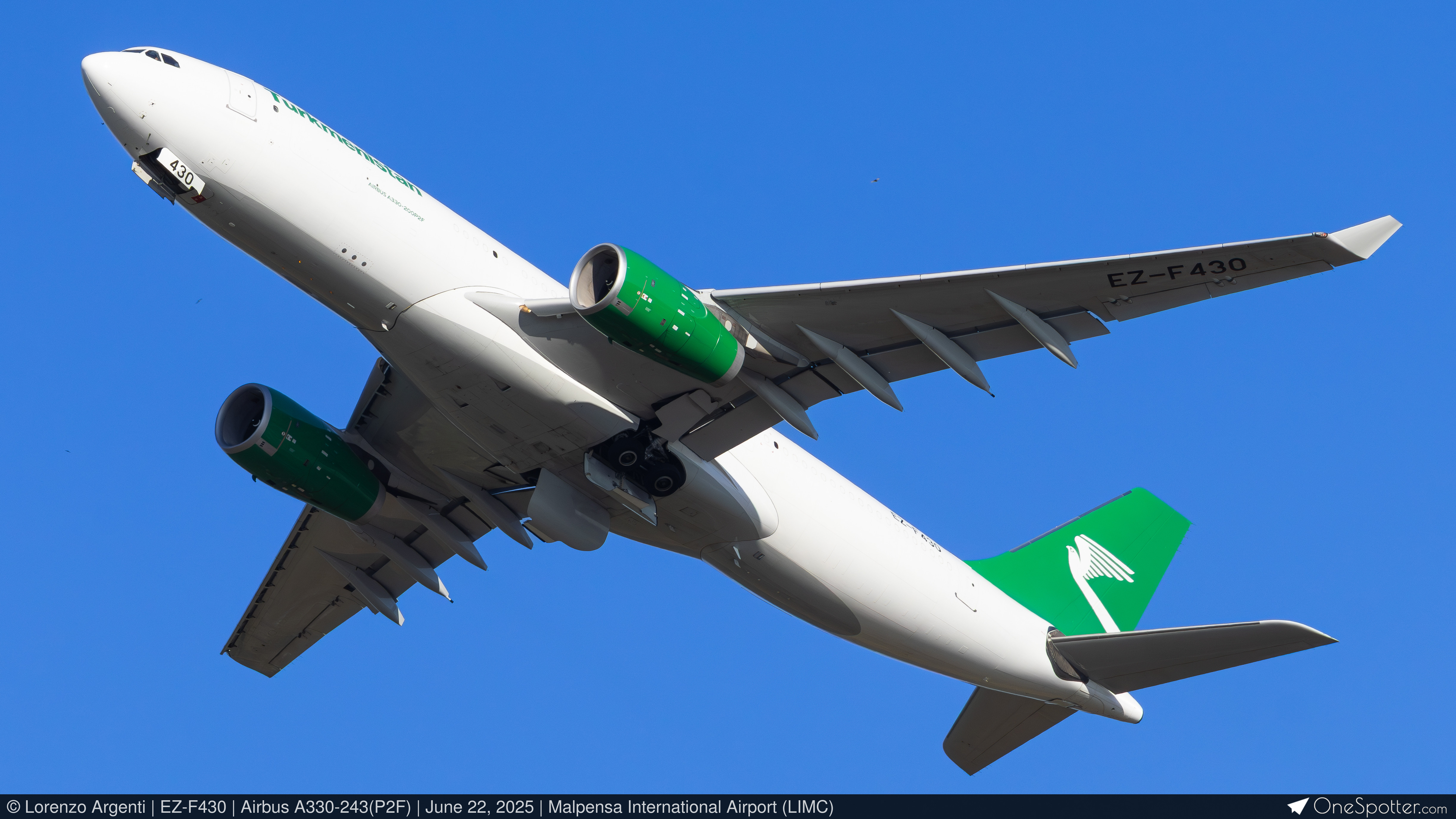 EZ-F430 - Turkmenistan Airlines Airbus A330-243(P2F), MSN 815