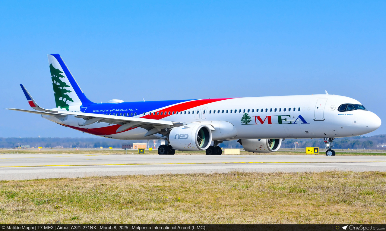 T7-ME2 - Airbus A321-271NX, MEA - Middle East Airlines
