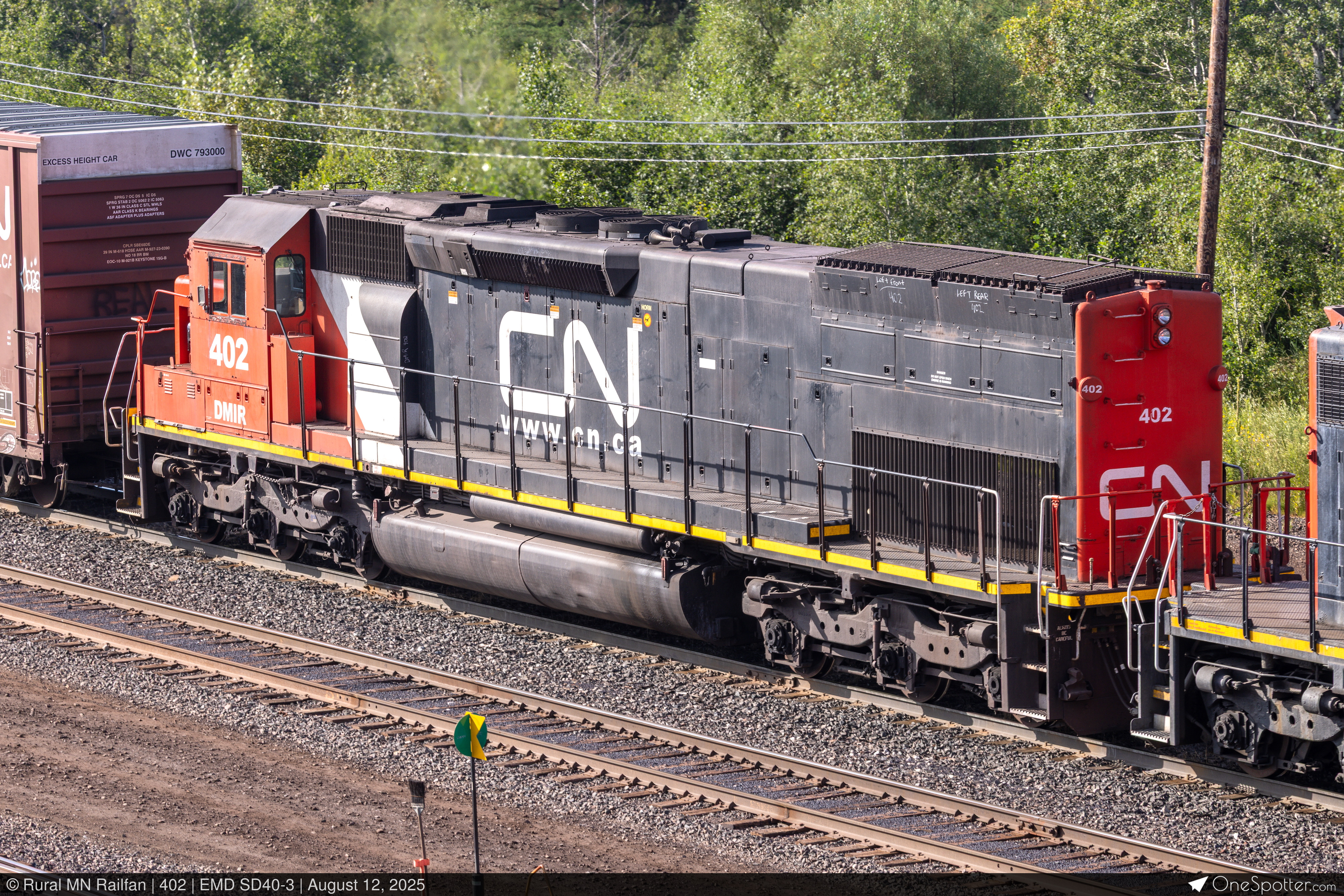 DMIR 402 Duluth, Missabe & Iron Range Railway Company EMD SD40-3 ...