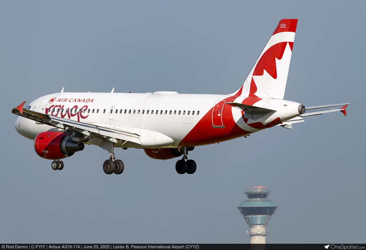 F.H.Y.Y.ページ⭐︎ C-FYIY - Air Canada Rouge Airbus A319-114, MSN 634 | OneSpotter.com