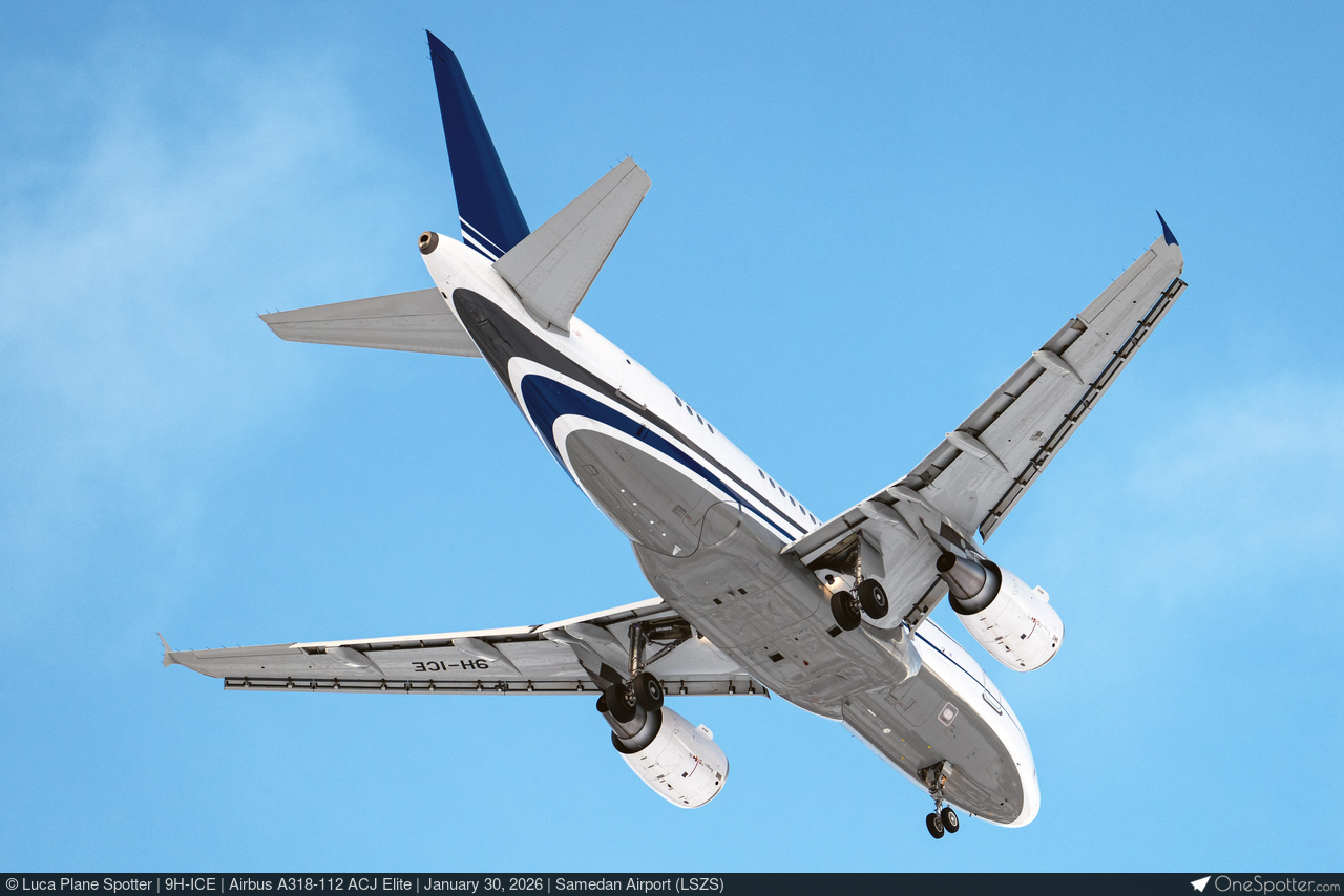 9H-ICE - Airbus A318-112 ACJ Elite, DC Aviation Malta | OneSpotter.com