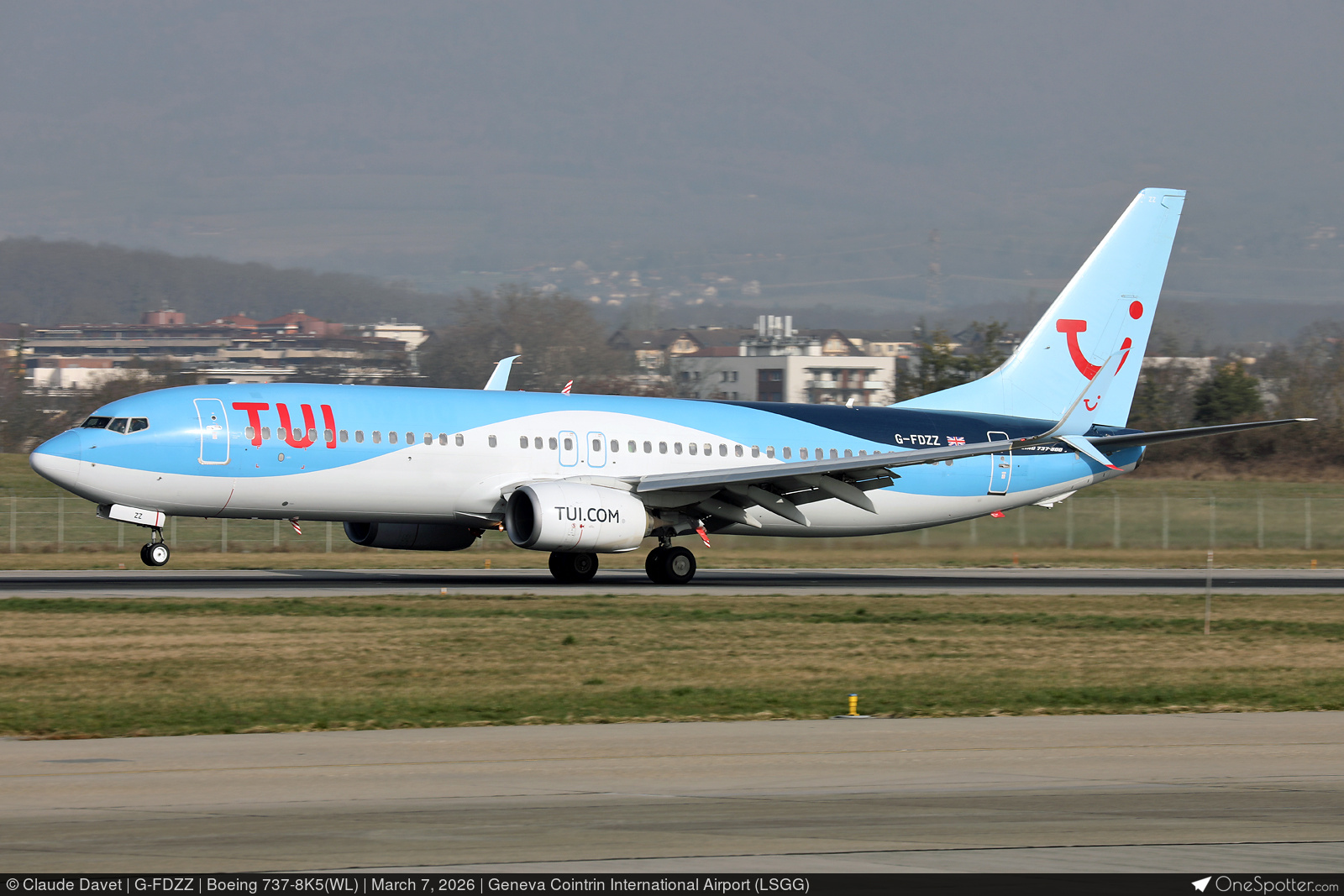 G-FDZZ - TUI Airways Boeing 737-8K5(WL), MSN 37262 | OneSpotter.com