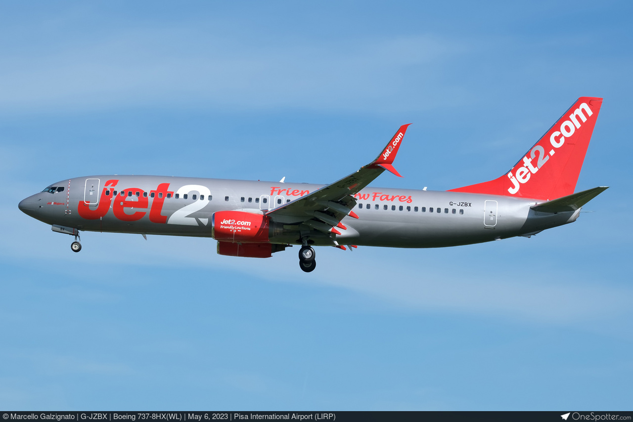 G-JZBX - Jet2 Boeing 737-8HX(WL), MSN 36552 | OneSpotter.com