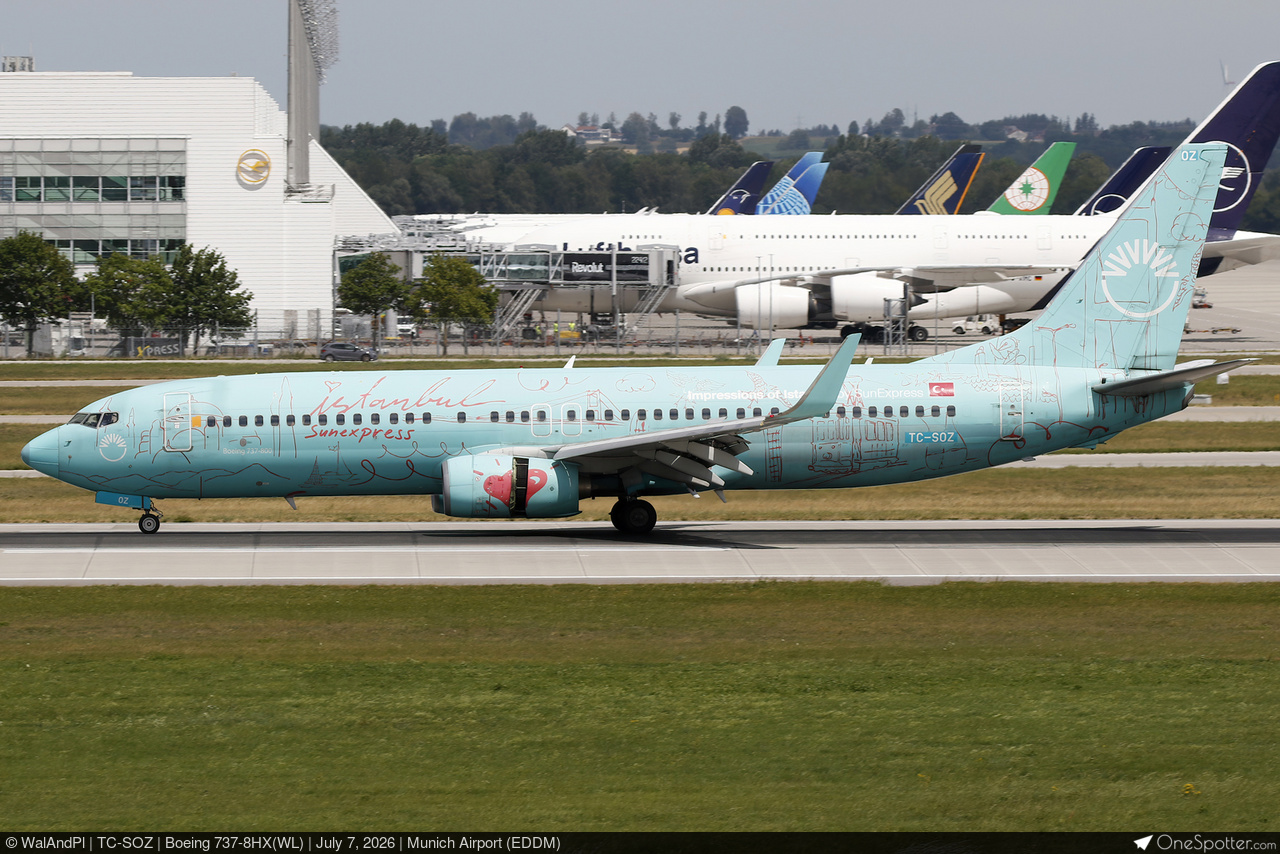 TC-SOZ - SunExpress Boeing 737-8HX(WL), MSN 29649 | OneSpotter.com