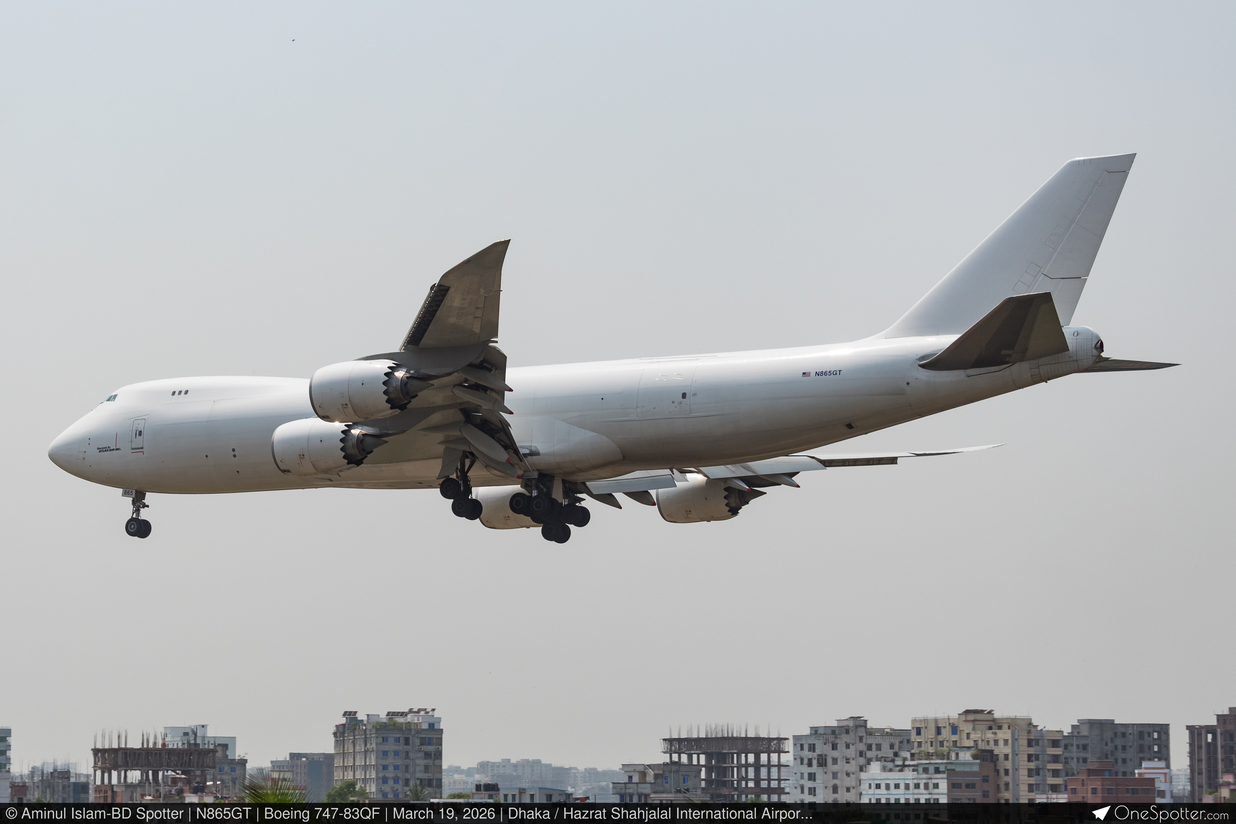 N865GT - Atlas Air Boeing 747-83QF, MSN 60118 | OneSpotter.com