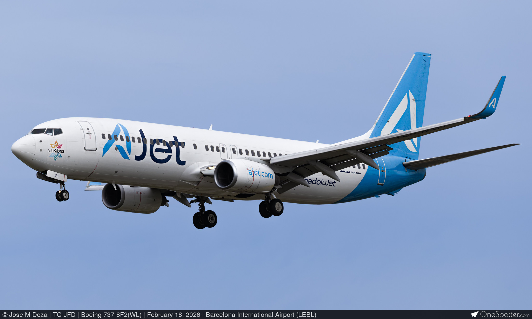 TC-JFD - AJet Boeing 737-8F2(WL), MSN 29766 | OneSpotter.com